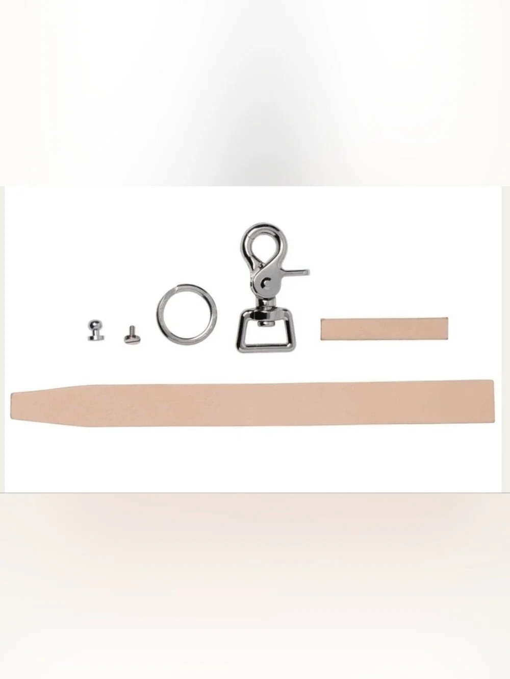 Weaver Leather. Leather DIY Key Chain Kit. Genuine Nat. Vegetable Tan Leather.